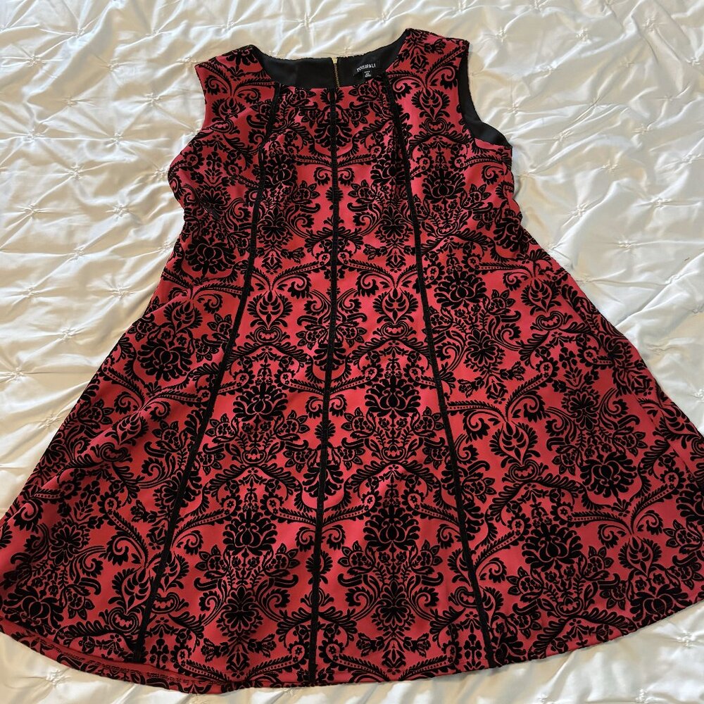 Roz & Ali Red Cocktail Dress